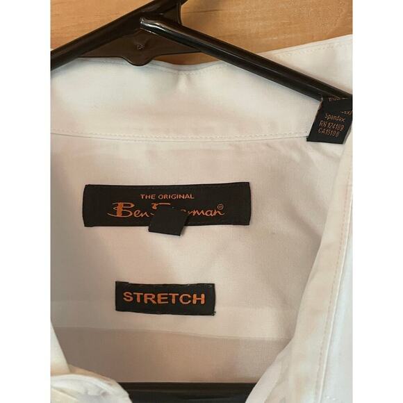 Ben Sherman mens the original white button down shirt. stretch. Size 17. - Picture 2 of 6